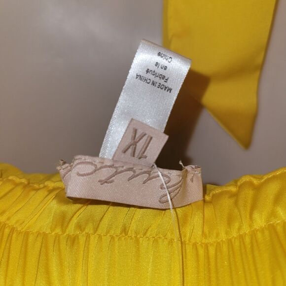 ANTHROPOLOGIE Hutch Halted Pleated Maxi Dress 1X NWT Pockets - Picture 13 of 16